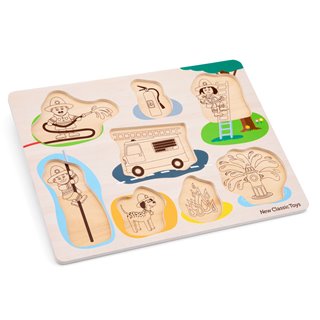 Peg puzzle - 8 pieces - fire brigade